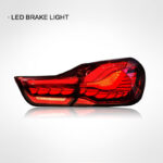 Upgraded taillight assemblies for 2010-2017 BMW X3 F25 models, featuring new LED daytime running lights and sequential turn signals. - Applicable to both old and new taillights for 2010-2017 BMW X3 models. - Image 4