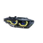 Brand new 12V 55W upgraded RGB headlights for F30 and F35 (2012-2018), 7-color daytime running lights, sequential turn signals, plug and play - red, green, blue. - Image 2