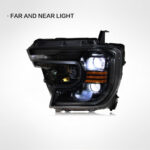 LED headlight assembly for Ford Mondeo 2017-2021 models, LED projection lens, sequential turn signals - not daytime running lights, left-hand drive, 55 watts. - Image 4