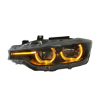 LED dragon-scale flowing turn signals and high-brightness brake lights are suitable for BMW 3 Series E90 M3 modifications - Black, Left - Image 3