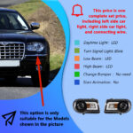 Suitable for 1997-2006 Jeep Wrangler models. LED taillights, TJ modified brake lights, license plate lights, X-shaped TJ taillights. - Smoked black, US spec vehicle. - Image 7