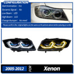 BMW 3 Series E90 E91 2005-2010 Front LCI Headlights / Custom 2007 2010 2008 LCI Upgraded Car LED Headlights - Left / Right, 2009-2012 Halogen White LCI - Image 8