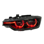 DBH Automotive Parts for BMW 3 Series F30 F35 2013-2018 V3 Design Black/Yellow/White/Amber Tricolor DRL LCI LED Headlights - Image 7