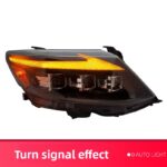 Upgraded LED headlight assembly for Toyota Prado J120 2003-2009 2700/4000. Includes laser LED DRL projection headlights - headlights + xenon high/low beam kit + halogen auxiliary high beam. - Image 3