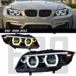 LED headlight assembly for Audi A6L C7 2012-2018, featuring upgraded matrix LED dynamic sequential turn signals - white; Audi A6L 2016-2018 matrix LED headlight assembly. - Image 2
