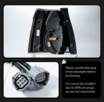 This upgrade includes LED headlight assemblies for the Land Rover Range Rover L405 (2013-2017), featuring matrix LED turn signals and sequential turn signals. - Image 4