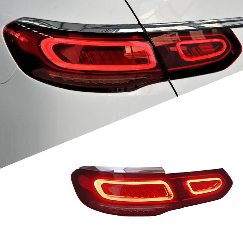 H9a091aebcec544db8b153be7154f38f5t Brand new, compatible with 2020-2023 Mercedes-Benz GLA taillight assembly, upgraded with high-end LED daytime running lights and brake lights, 1-year warranty - New Style GLA High-End LED Tail Light (Single Side) - Image 1