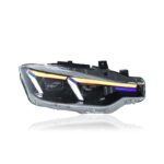 Headlight assembly suitable for BMW 3 Series F30 F35 2012-2018 models, blue-eye LED DRL sequential turn signals, Bi-LED projector - HID xenon, suitable for halogen lamps. - Image 3