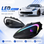 VLAND Headlights, 12V, Brand New, 3000 Lumens, 36W, 5000K, 1-Year Warranty, Compatible with Mitsubishi Lancer/Evo X 2008-2018