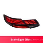 Suitable for 2009-2015 Mercedes-Benz E-Class W212 taillight assembly upgrade with red LED dragon scale sequential turn signals - red; 2013-2015 E-Class taillight assembly - single side. - Image 4
