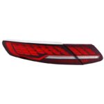 Suitable for 2009-2015 Mercedes-Benz E-Class W212 taillight assembly upgrade with red LED dragon scale sequential turn signals - red; 2013-2015 E-Class taillight assembly - single side. - Image 5