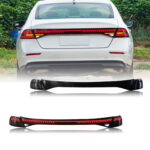LED taillight assembly for Honda Fit GK5 (2014-2019 models) - Sequence: Turn signals, daytime running lights, rear lights - Black - Image 6