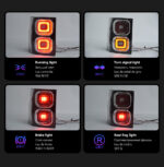 Land Rover Freelander 2 Taillight Assembly 2007-2015 Improved LED Taillights, Turn Signals, Backlighting, Automotive Accessories - Red, Left + Right - Image 3