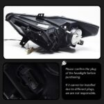 LED Crystal Daytime Running Lights, Turn Signals, and Angel Eye Projector Lights for 2015-2018 Ford Focus Models - 12V 55W (One Headlight, 72 Watts) - Image 5