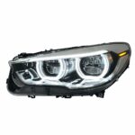 Retrofit LED projection headlights for 2014-2021 BMW MINI F56, RGB sequential start lights - yellow - Image 2