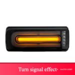 For Mercedes-Benz intelligent taillight assemblies manufactured between 2015 and 2019, retrofitting with EQ-style LED daytime running lights and brake lights. - Intelligent QE taillights, smoked black lens (single side). - Image 4