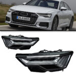 Upgrade your Audi A4 headlight assembly with LED daytime running lights and sequential turn signals. Suitable for 2020-2024 models.