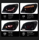 Suitable for 2007-2013 BMW X5 E70 headlight assemblies, for retrofitting with LED lenses, arrow daytime running lights, and LED turn signals - Cool White - Image 3