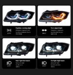 The dragon-scale LED taillight assembly is suitable for the BMW 3 Series GT F34, compatible with 318, 320, 325, 328, and 330 models, plug and play - smoked black, left. - Image 3