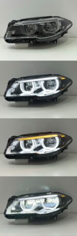 Upgraded new arrow-shaped dual-color high-brightness LED projector headlight assembly - cool white, suitable for BMW X3 F25 models from 2010 to 2013. - Image 3