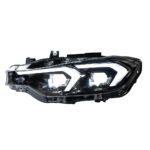 Taillight assembly for 4 Series F32/F36 and M4 F82 models, featuring new red LED DRLs and sequential turn signals - 4 Series CSL Tail Light, BMW 4 Series CSL Smoked Black Version (Single Side) - Image 2