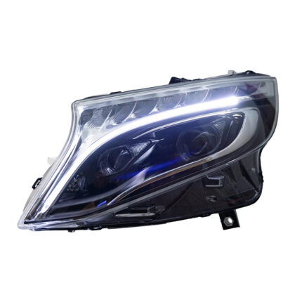 LED headlights with daytime running lights, suitable for Mercedes-Benz E-Class Coupe W207 A207 C207, model years 2009-2017 - Natural White