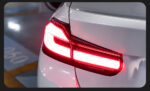Taillights with an "E" mark compatible with BMW 3 Series G20 G28 G80 2019-2022 LED taillight accessories, brake lights, taillights - left + right, red. - Image 3