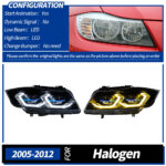 BMW 3 Series E90 E91 2005-2010 Front LCI Headlights / Custom 2007 2010 2008 LCI Upgraded Car LED Headlights - Left / Right, 2009-2012 Halogen White LCI - Image 7