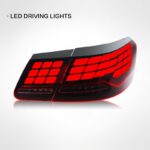 Mercedes-Benz C-Class Coupe Taillight Assembly - New Red LED Daytime Running Lights, Brake Lights, Sequential Turn Signals, 12V OLIVER - Red, Class C Coupe Taillight Assembly - Single Side - Image 2