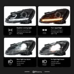 LED Dynamic Taillights for Mercedes-Benz GLK X204 2009-2012 Cars F34 Automotive Lighting Accessories - Red, Left + Right - Image 3
