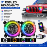 Black Warrior Laser Headlight Assembly, specifically designed for BMW 5 Series G30 2018-2020, automotive cross-border lighting accessories - Yellow