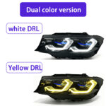 Dry-type carbon fiber exterior door handle covers for BMW 325/530i, 1/2/3/4/5/6/8 series, G20, G30, G80 - Black, 20*20*6 cm - Image 2