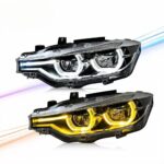 Projection lens for 2013-2020 BMW 3 Series GT F34 LED headlights, suitable for 3 Series car headlight assemblies - Blue