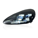 For 2011-2018 Porsche Cayenne models, plug-and-play headlight assembly upgrade to the new 2024 front matrix headlights - US specification, 2015-2018 models (blue band up/down self-test). - Image 3