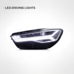 High-quality LED car taillight assembly for Audi A7, S7, RS7 2011-2018. New car taillight upgrade, turn signals - left + right, black. - Image 2