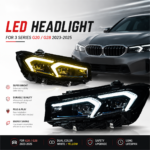 Upgraded new arrow-shaped red LED taillight assembly, 8000 lumens, 12V, suitable for BMW X3 F25 2010-2013 models - cool white.