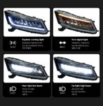 LED Car Headlight Projector Lens Assembly for Subaru Outback and Legacy 2010-2014 - Brand New - Cool White - Image 3
