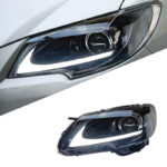 LED headlight assembly suitable for Toyota Reiz/Mark X 2005-2009 models, angel eye projector lens, HID xenon headlights, LED DRL - white. - Image 6