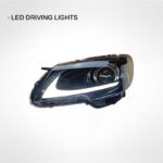 LED headlight assembly suitable for Toyota Reiz/Mark X 2005-2009 models, angel eye projector lens, HID xenon headlights, LED DRL - white. - Image 2