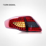 Toyota Prado (Land Cruiser 120) 2003-2009 model LED taillight assembly, LED daytime running lights and dynamic sequential turn signals - Black - Image 3