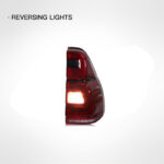 Taillight assembly, LED daytime running lights, and turn signals - black, suitable for Toyota Land Cruiser Prado LC90 LC95 3400 1996-2002. - Image 4