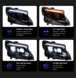 Suitable for 2010-2013 Mercedes-Benz E-Class W212 headlight assemblies, for retrofitting with LED dual-lens lights - cool white. - Image 4