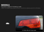 Full LED taillight assembly for Audi A6 C7 2012-2015, C8 style upgrade with sequential turn signals and dynamic daytime running lights, 12V, brand new - light strips. - Image 4