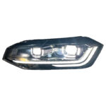 Taillight assembly compatible with Volkswagen Golf 7 MK7 2013-2017 models, upgraded with MK7.5 style LED sequential turn signals, dynamic animation, plug and play - Red. - Image 7