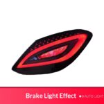New 2020-2023 Mercedes-Benz GLA taillight assembly with high-end red LED daytime running lights, brake lights, and turn signals (12V). - Image 4