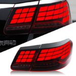 Mercedes-Benz C-Class Coupe Taillight Assembly - New Red LED Daytime Running Lights, Brake Lights, Sequential Turn Signals, 12V OLIVER - Red, Class C Coupe Taillight Assembly - Single Side