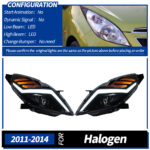 Chevrolet Cruze headlight projector lens 2009-2016 Holden signal headlight LED headlight Drl car parts car lights - left + right, install xenon bulbs - Image 3