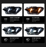 High-end LED daytime running lights for 2015-2018 BMW 1 Series F20 headlights, turn signals, and projector lenses - cool white, correct. - Image 3