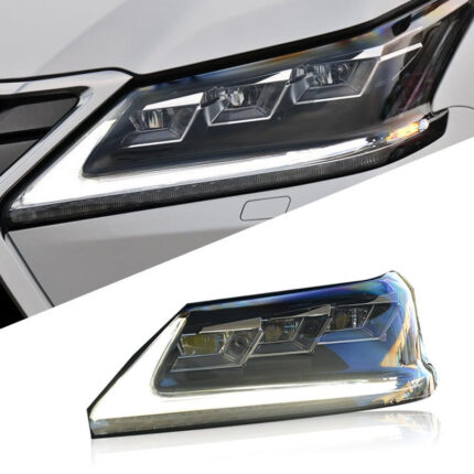 Lexus LX470 98-07 12V headlight assembly upgrade, with LED daytime running lights and sequential turn signals 55W - white, LX470 full LED headlights - single side
