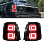 Range Rover L322 LED taillights 2002-2012 signal taillights, reverse brake, Drl car parts, car lights - red, left + right
